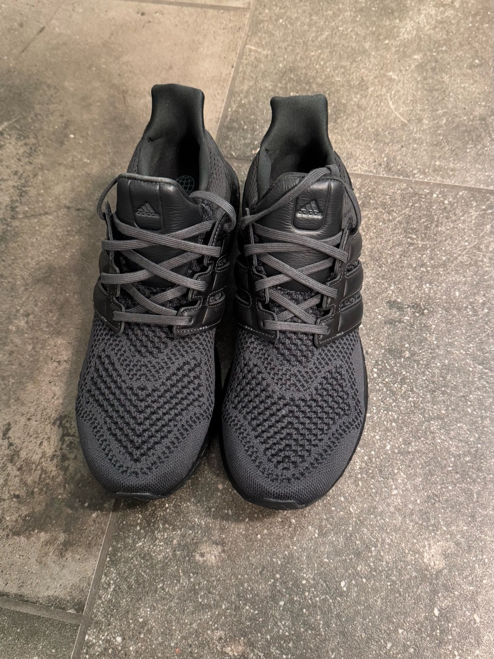 adidas All-Black Knit Athletic Sneakers ultraboost
